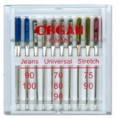 Игли за шевна машина ORGAN Combi, 10 бр