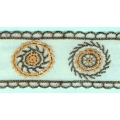 Дантела, тюл, зл. пайети, 5.0 см 