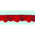 Брюкселска дантела, червена, 1.5 см 