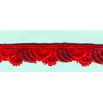 Брюкселска дантела, червена, 1.5 см 