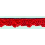 Брюкселска дантела, червена, 1.5 см 