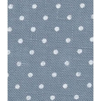 ЛЕН, Belfast "Petit Point ", 32 ct, цвят син на бели точки 