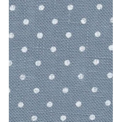 ЛЕН, Belfast "Petit Point ", 32 ct, цвят син на бели точки 