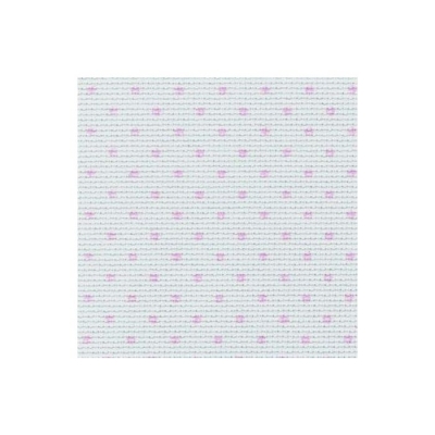 Панама Аида "Petit Point ", цвят бял на розови точки, 14 ct 
