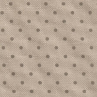 Панама Murano Lugana "Petit Point", цвят  - тъмно екрю на кафяви точки, 32 ct 