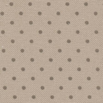 Панама Murano Lugana "Petit Point", цвят  - тъмно екрю на кафяви точки, 32 ct 
