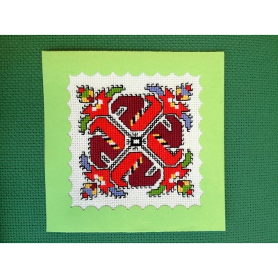 Бродирана картичка 050