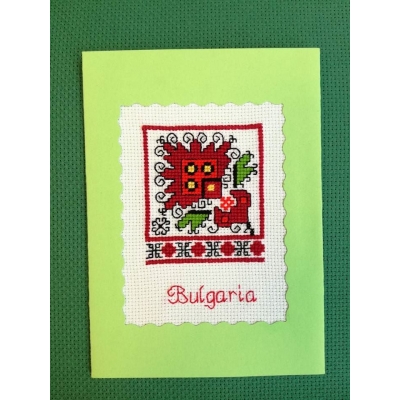 Бродирана картичка 046